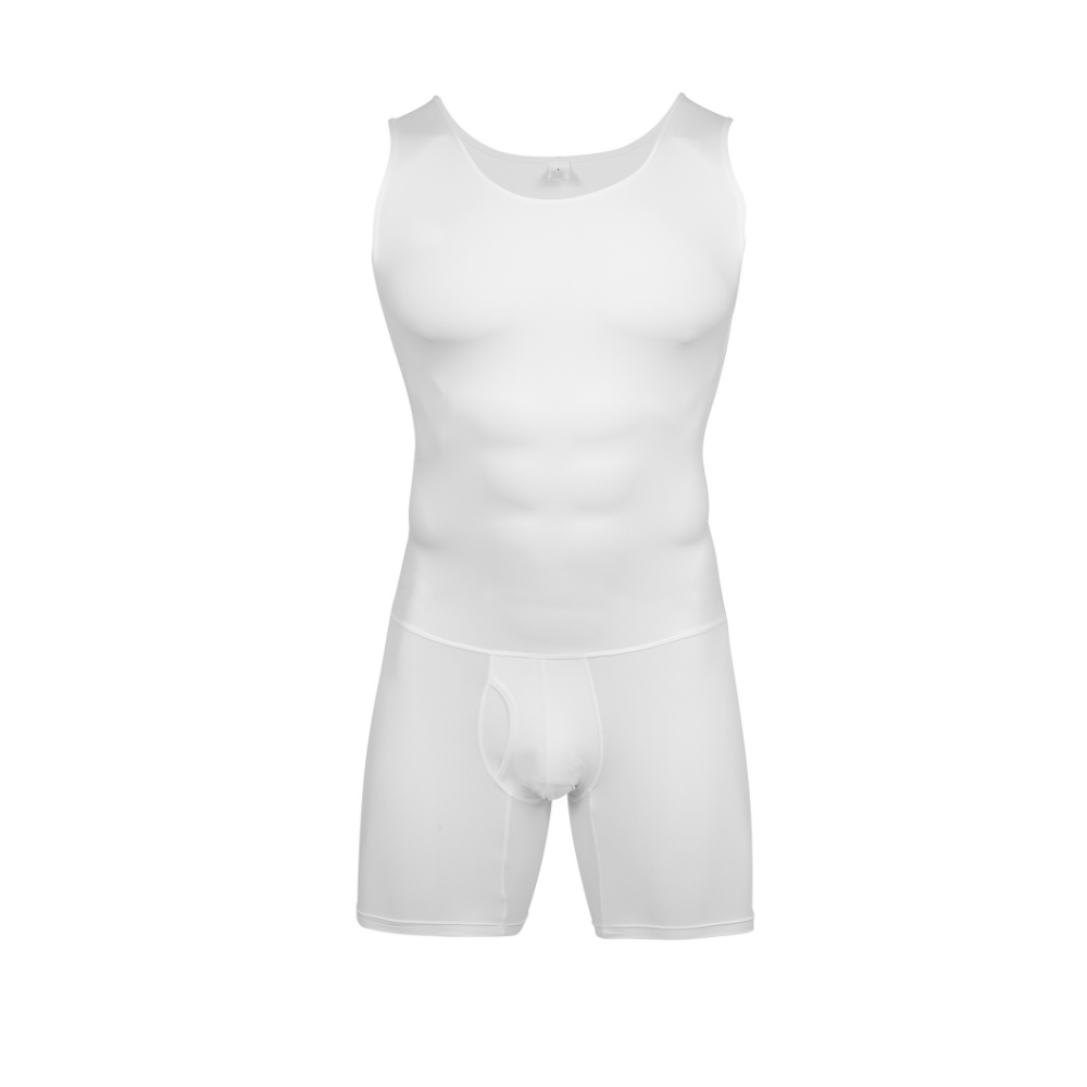Shapewear Bodysuit Firm - قميص تنحيف للتحكم في البطن للرجال،