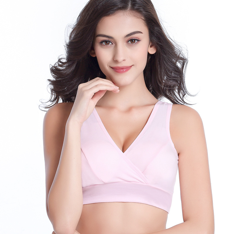 Nursing Bra Sleep - حمالة صدر للحوامل بلون سادة بدون