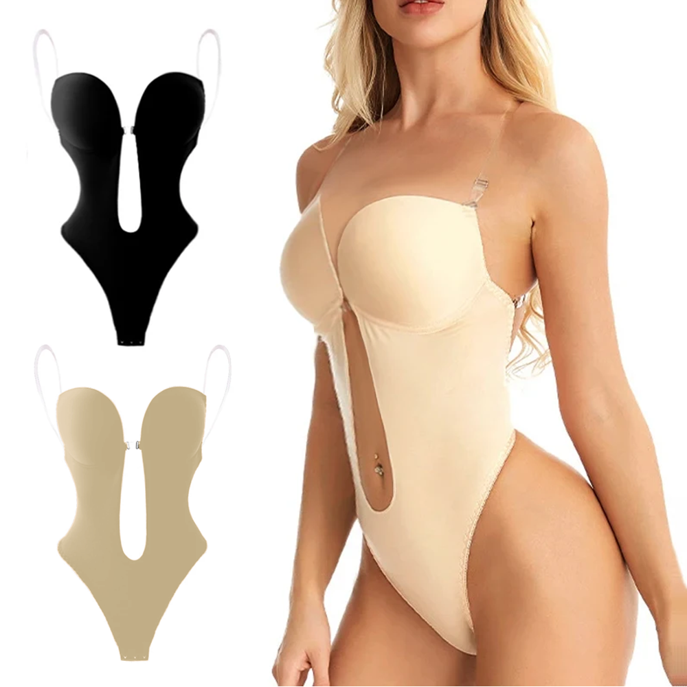 Shapewear Bodysuit Firm - النساء محدد شكل الجسم الصدرية عارية