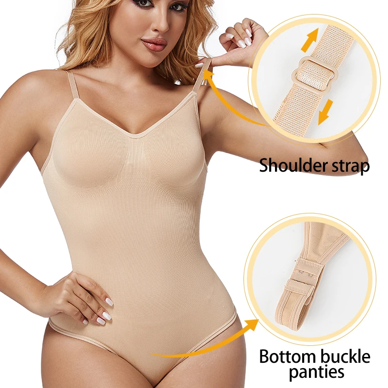 النساء عارية الذراعين الخامس ا - مراجعة Shapewear Bodysuit Firm وسعره