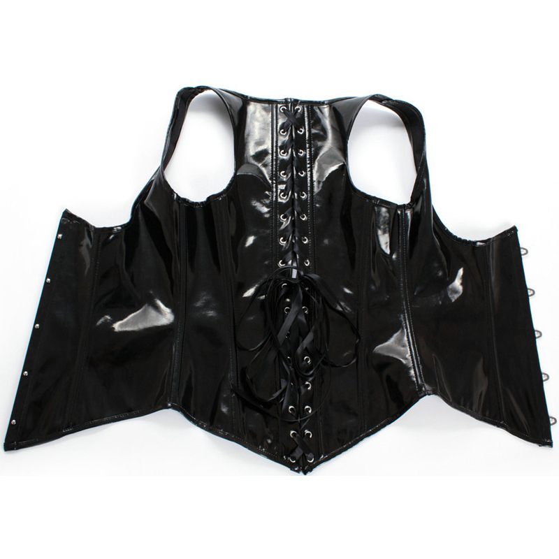 مشد قوطي من الجلد الصناعي ، ست - مراجعة Corset Waist Cinch وسعره